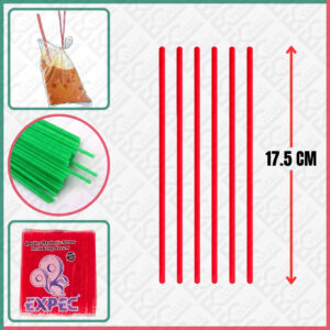 EXPEC SHORT COLOUR STRAW 8'' (70PCS)