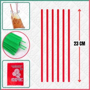 EXPEC LONG COLOUR STRAW 9'' (70PCS)