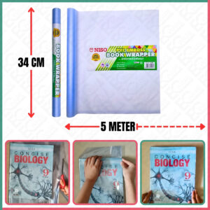 NISO PVC EMBOSS BOOK WRAPPER (340MM X 5M)