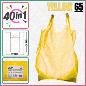 JCP65Y 22''×24'' YELLOW SINGLET BAG (40PCS)