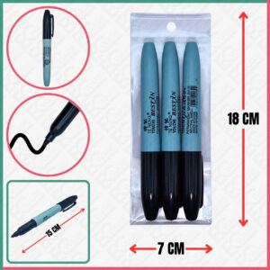 3PCS PERMANENT MARKER (BLACK)