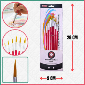 6251-NISO BRUSH SET ROUND 6PCS