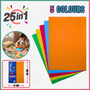 DC25-A4-80G 5 COLOUR DARK COLOUR 25PCS