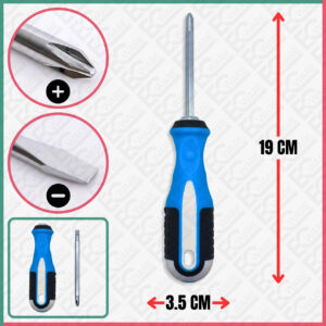 BLUE GRIP SCREWDRIVER (2IN1)
