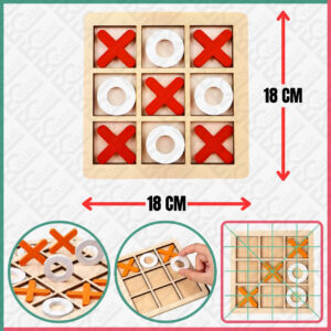 WOODEN TIC TAC TOE PUZZLE