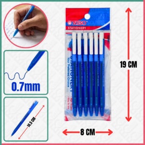 6PCS NISO BALL PEN 0.7MM - BP939BL