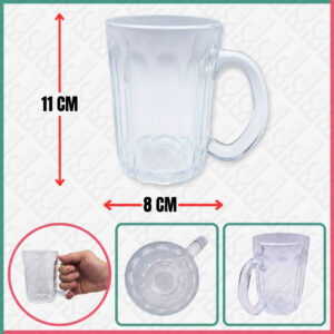 GLASS MUG WITH HANDLE (ZB81)