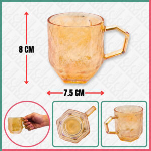 GLASS CUP WITH HANDLE (ZB1004BS-HP)