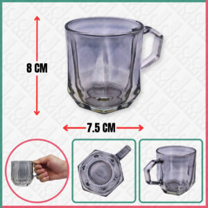 GLASS CUP WITH HANDLE (ZB1004-YH)