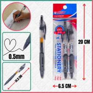 NISO GEL PEN 0.5MM-BK (2IN1) M3BK05