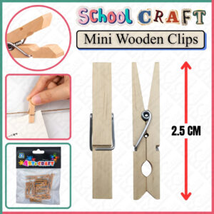 4004 CRAFT PLAIN WOODEN CLIPS