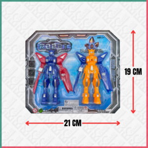2PCS ROBOT WITH LED LIGHT